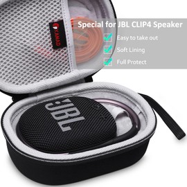 XANAD Hard Travel Carry Case for JBL Clip 4 / JBL Clip 4 Eco Bluetooth Box Speaker Portable Protective Case (Grey)