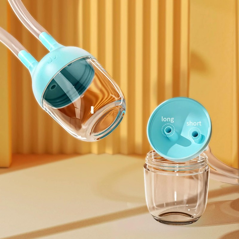 ABBA's Aspirador nasal manual para bebés y niños, de silicona,
