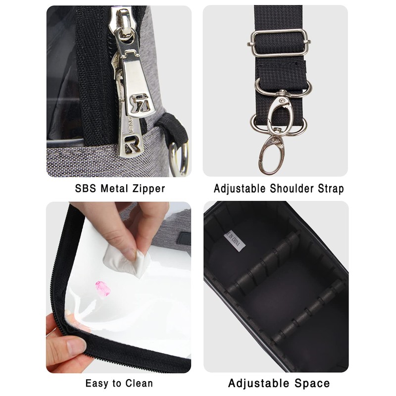 TANTO Makeup Brush Case Makeup Brush Holder Travel Makeup Bag