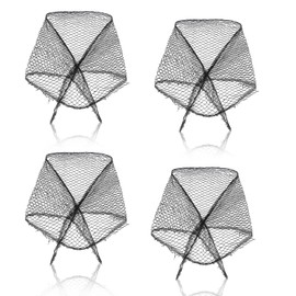 4 Pcs Triangle Hair Net Mesh Hair Nets for Women Large Hair Net for Sleep Bun Nets Hairnets Hair Setting Net Hair Net for Salons Styling Hair Holding Styles In Place, Black