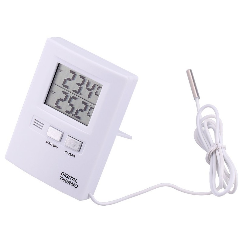 Fridge Thermometer, Freezer Thermometer High Precision LCD Digital LCD Display