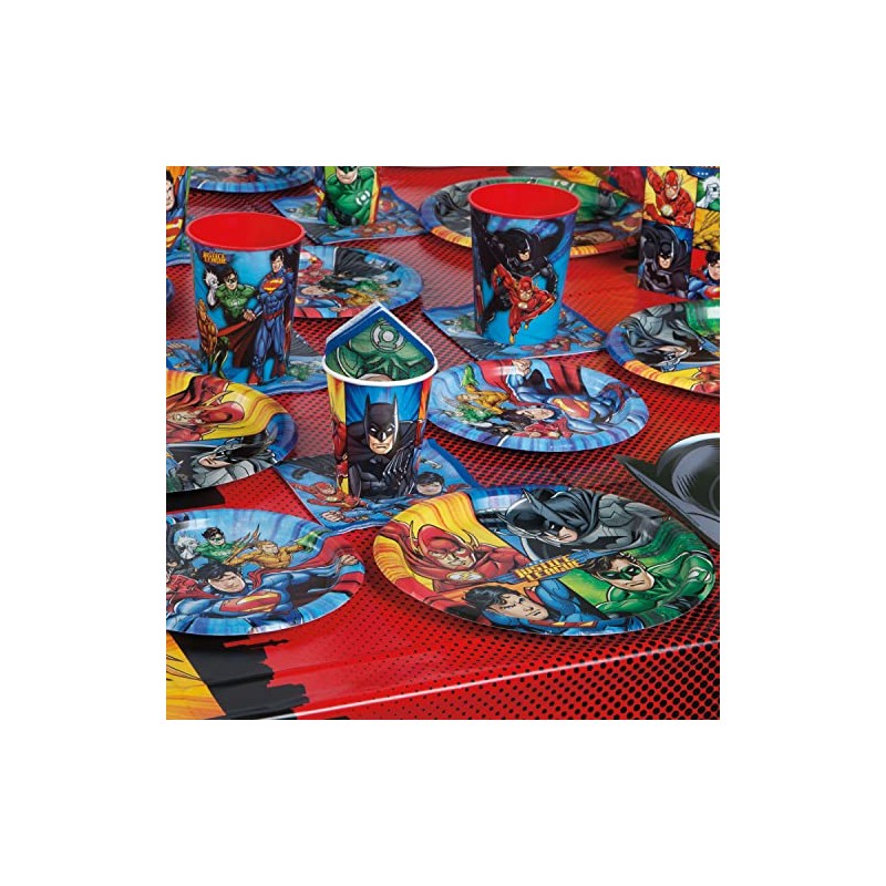 Unique 49966EU Justice League Paper Cups 266ml Party 8-Pack Multicolour