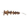 9Pcs Wooden Hamster Toys Arch Bridge Wooden Piece String Apple