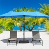Yaheetech 13 ft Large Patio Umbrella with Base Included, Double-Sided