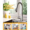 Hibbent Kitchen Sink Faucet Head Replacement, 3-Function Pull Down Sprayer