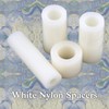 M5 x 25mm White Nylon SPACERS Plastic Standoff Washers Outside