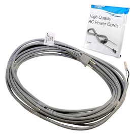 HQRP AC Power Cord Compatible with Dyson DC27 Upright Vacuum Cleaner 915741-06 DC-27 Mains Cable DC 27 Total Clean, DC27 HSN Exclusive, DC-27 Mail Order Exclusive