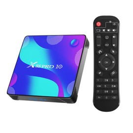 TUREWELL Android 10.0 TV Box, Android Box 4GB RAM 32GB ROM RK3318 Quad-Core 64bit Cortex-A53 Support 2.4/5.0GHz Dual WiFi BT4.0 3D 4K H.265 10/100M Ethernet HD2.0 Smart TV Box