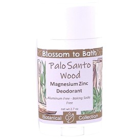 Palo Santo Wood Magnesium Zinc Deodorant (2.7 ounce) - Natural Fragrance - Lasts All Day with a Spa Inspired Herbal Scent