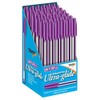 10 x Violet Ink, Ultra-glide Ballpoint Pens Medium Point -