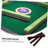 Totority 4Pcs Wooden Mahjong Push Tile Ruler Precision Crafted Game