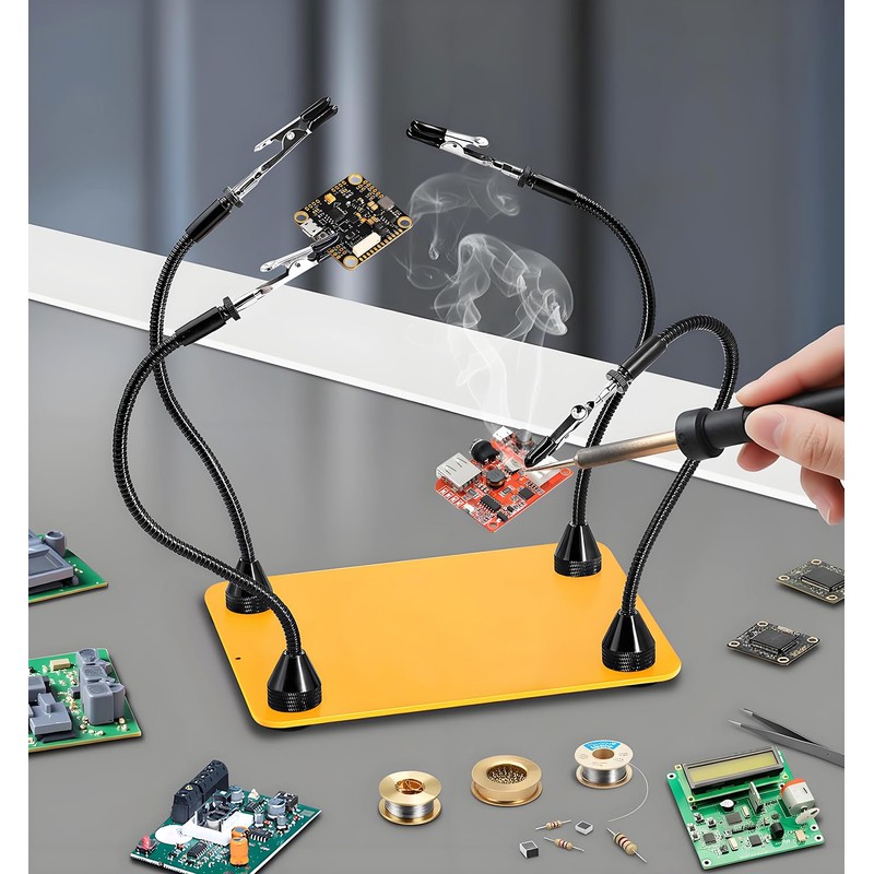 KLSKKJ Magnetic Helping Hands Soldering Station, Third Hand Soldering Tool