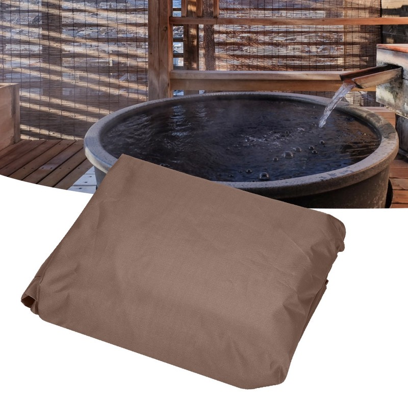 Outdoor Square Tub Hot Spring Spa Bath Dustproof Cover Waterproof