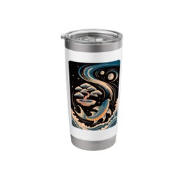 Japanese Art Bonsai Tree Koi Soil Indoor Cultivating Bonsais Stainless Steel Insulated Tumbler