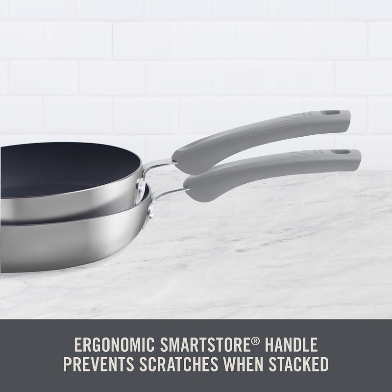 Zakarian by Dash 12" TruPro Nonstick Stainless Steel Fry Pan-