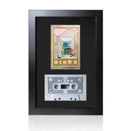 Cassette Tape and Case Display Frame with EVA Foam Lining & Black Flocked Fabric, Retro Music Decor, Cassette Collection Display, Cassette Tape Holder, 9.9"x6.9"