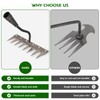 Domigard Iron Weeding Rake 2.0, New 5/6/7/8 Garden Weeder Rakes,