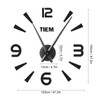 Frameless Wall Clock Sticker Mirror Surface Living Room Bedroom Office