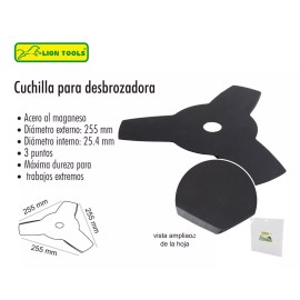 Lion Tools Cuchilla 3 Picos Para Desbrozadora 3 Piezas Lion Tools