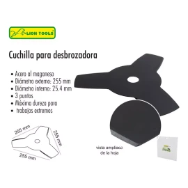 Lion Tools Cuchilla 3 Picos Para Desbrozadora 3 Piezas Lion Tools