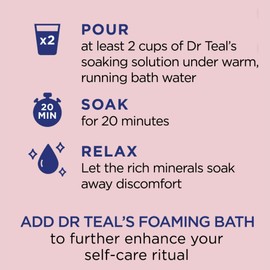 Dr Teal's Warm Autumn Comfort Pure Epsom Salt Soak, 3 lbs Each | 2 Pack of Limited Edition Fall Scent (Autumn)