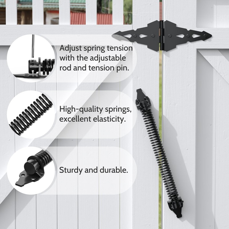 SANKEYTEW 14" Gate Spring Self Closing Heavy Duty Outdoor Door