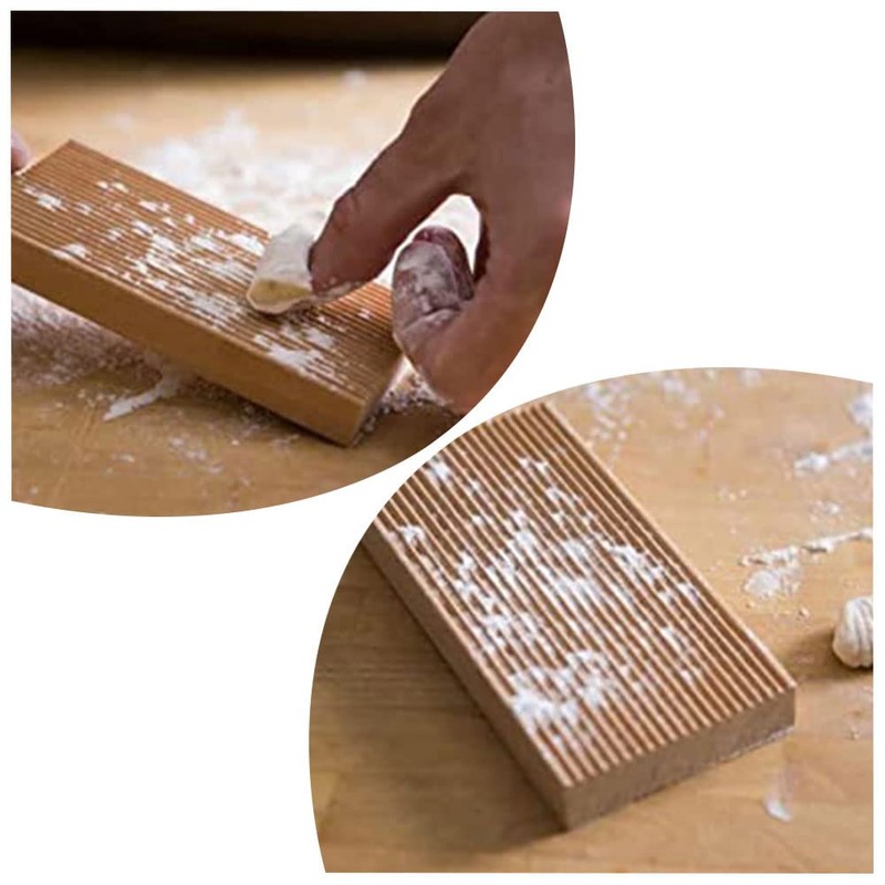 Pasta Maker Gnocchi Board Wooden Butter Paddles for Kneading Dough