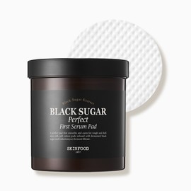 skin food [Skinfood] Black Sugar Perfect Smooth First Serum Pads 60 sheets / [스킨푸드] 블랙슈가 퍼펙트 매끈새결 첫세럼 패드 60매