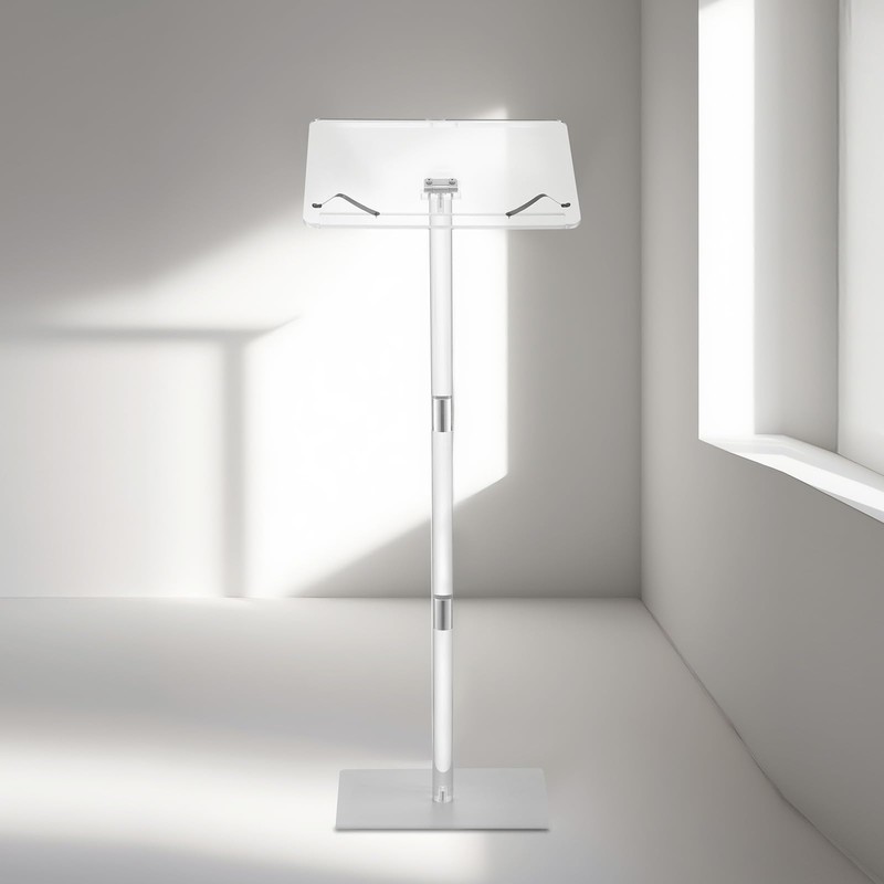 VEVOR Acrylic Podium, 47" Clear Acrylic Podium Stand with Wide