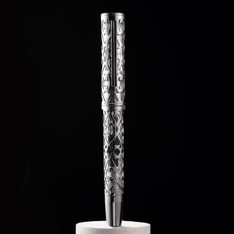 HONG DIAN D1 Piston Fountain Pen Extra Fine Nib, Hollow