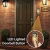 Heavy Duty Doorbell Button Metal Lighted Up Door Bell Wired