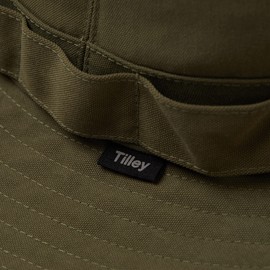 Tilley Canyon Bucket Hat – Lightweight Breathable Hat for Men & Women, Wide Brim Sun Hat for Hiking, Travel & Outdoor Wear, Olive, Large