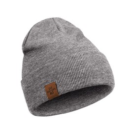 Beanie for Men, Comfortable Breathable Soft Beanie, Fashion Winter Hats for Women and Men, Gifts for Him/Her (Grey)