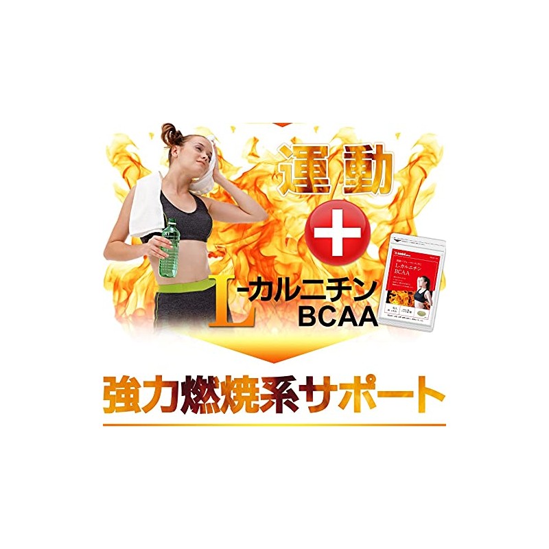 シードコムスＬ-カルニチン BCAA サプリメント 約3ヶ月分 180粒