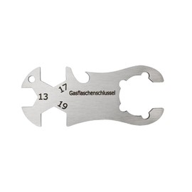 SHUNCHG Gas Bottle Wrench Stainless Steel Multifunction Key for Outdoor, Camping and Other Applications, Gas Grill Control Wrench