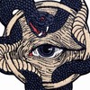 All Seeing Eye with Snake Boa Patch Embroidered Applique Badge