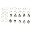 10Pcs XLR Male Socket 4 Pin Metal Panel Mount Male