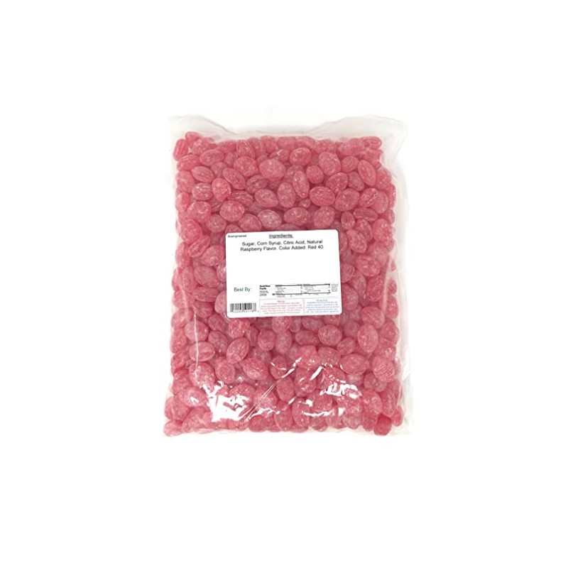 Raspberry, Old Time Sanded Hard Candy, 4 Pounds