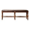 Intercon Furniture Kingston 54" Traditional Wood Backless Bench in Brown