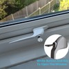 WODSTA UPVC Window Handle 2PCS Lockable Window Handle Aluminum White