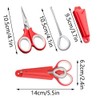Fishing Scissors, Stainless Steel Fishing Tackle Rig Scissors with Hook