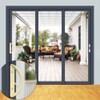 Patio Sliding Door Handle Set with Mortise Lock, Key Cylinder