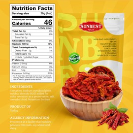 Sunbest Natural - Julienned Sun-Dried Tomatoes, 5 lbs - Intense and Zesty | Convenient Cut for Easy Use