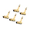 Alnicov 5PCS 6.35mm Pancake Style Right Angle Solder Adapter 1/4"