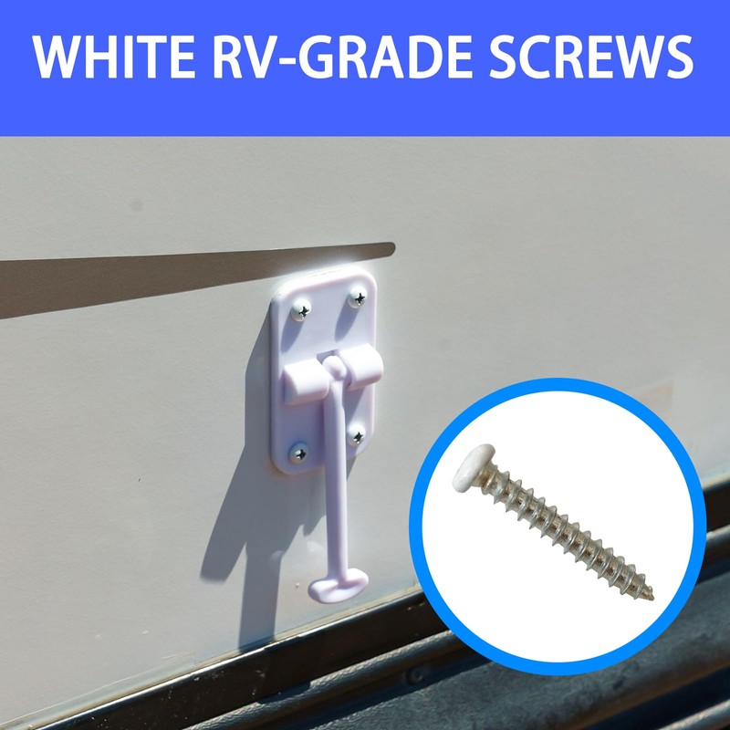 #8x1 Pan Head Polar White RV Screws | Multi-Pack |