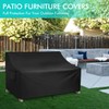 WLEAFJ Patio Sofa Cover Waterproof, 3-Seater Outdoor Sofa, Heavy Duty