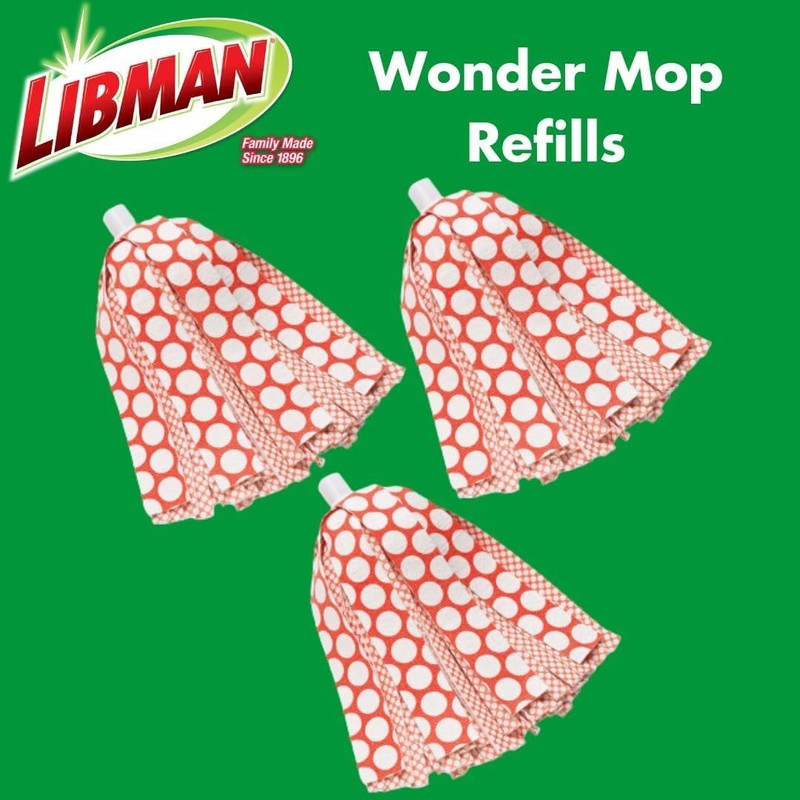 Libman Wonder Mop Head Replacement | Absorbent Microfiber | Self