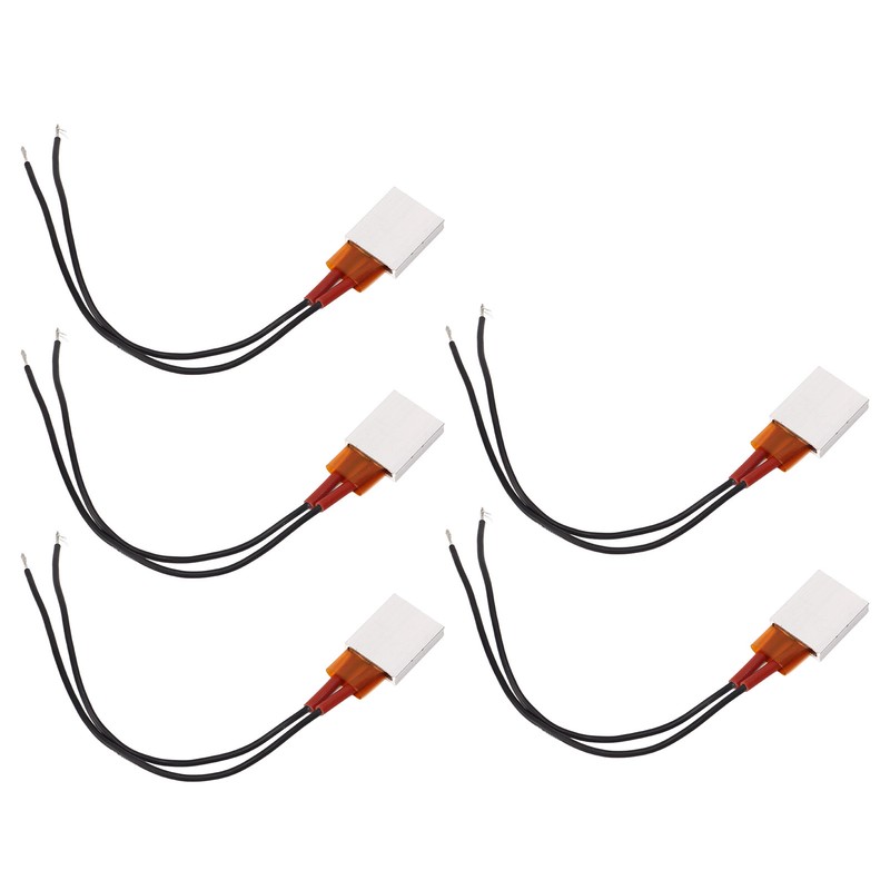 5Pcs PTC Heater Plate Ceramic Thermostatic Aluminum PTC Heating Element