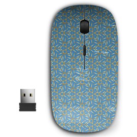 KAWAMOUSE 2.4G Ergonomic Portable USB Wireless Mouse for PC, Laptop, Computer, Notebook with Nano Receiver (Horizontal Bordersing Line)