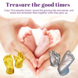 Jue-Fish Baby Three-Dimensional Powder Children Full Moon 100 Days Hand Footprint Souvenir 3d Clone Model